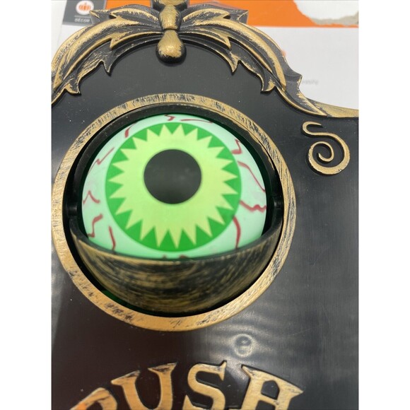 Haunted House Halloween Animated Eyeball Ringing Doorbell- Light, Sound, Motion - Picture 9 of 9